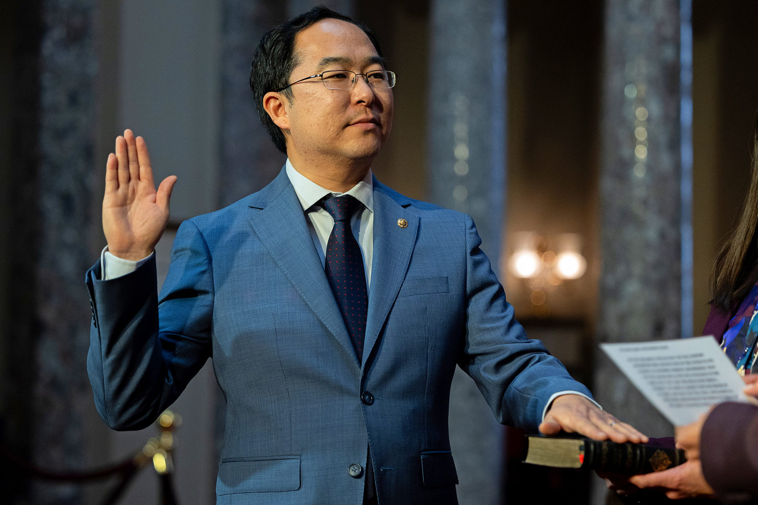 New Jersey Sen. Andy Kim reveals a surprise in his Senate floor desk