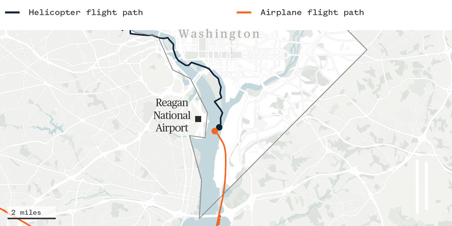 The deadly midair crash over D.C. in charts and maps