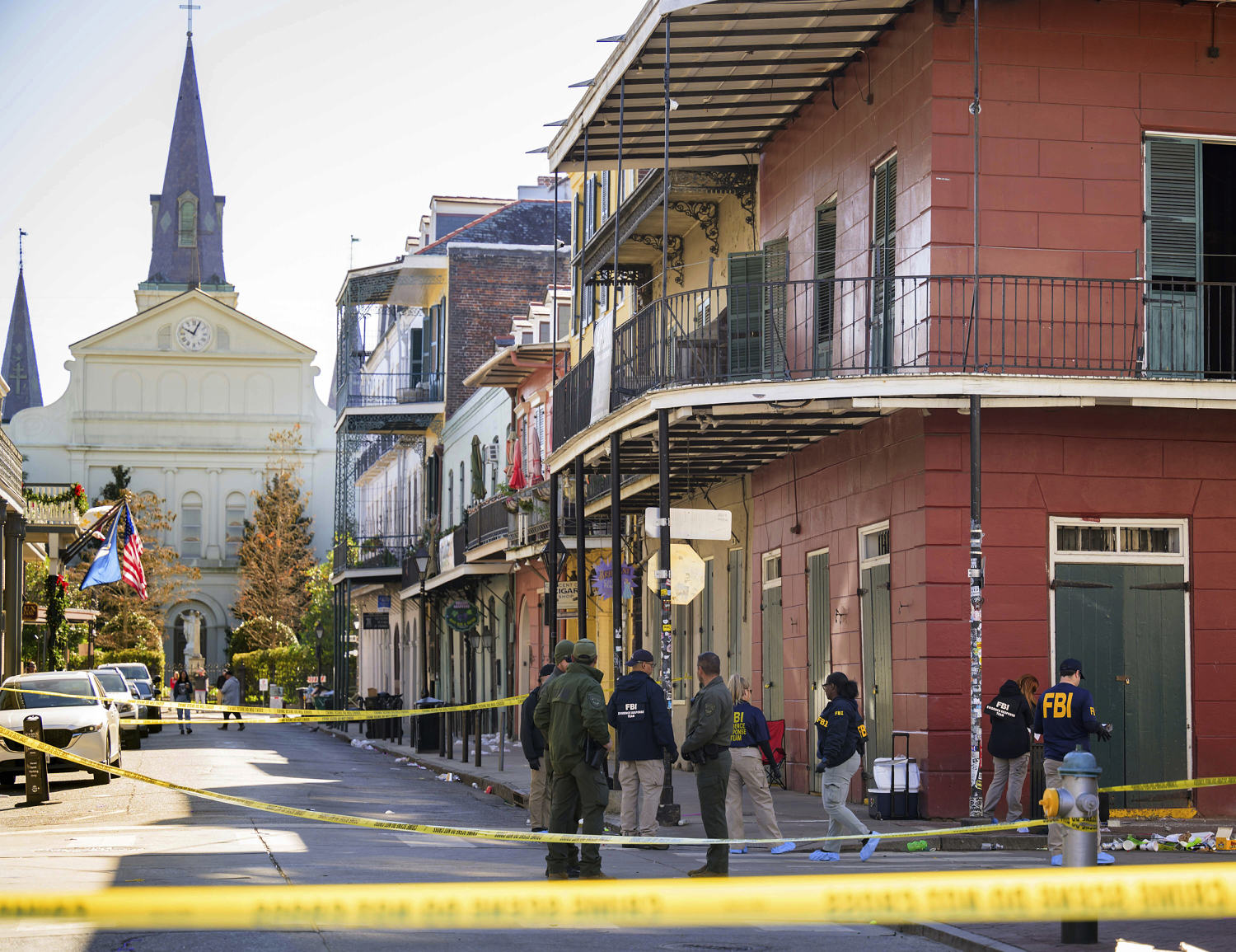 Law enforcement officials identify the suspect in the New Orleans attack