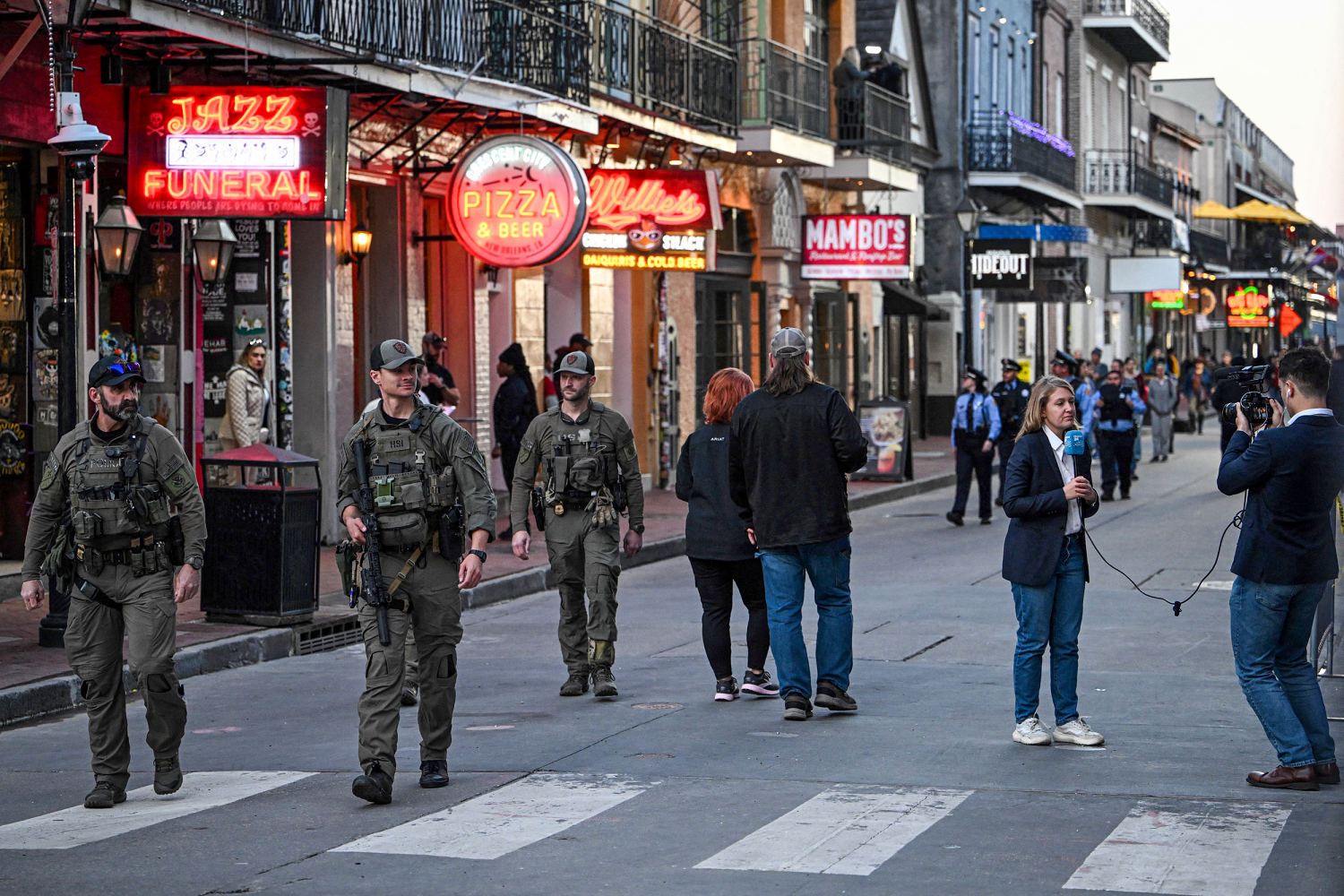 Bourbon Street reopens to lighter crowds a day after New Orleans attack