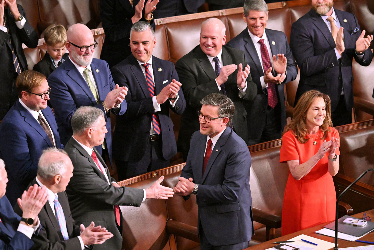 Mike Johnson re-elected as speaker despite some opposition from the far-right