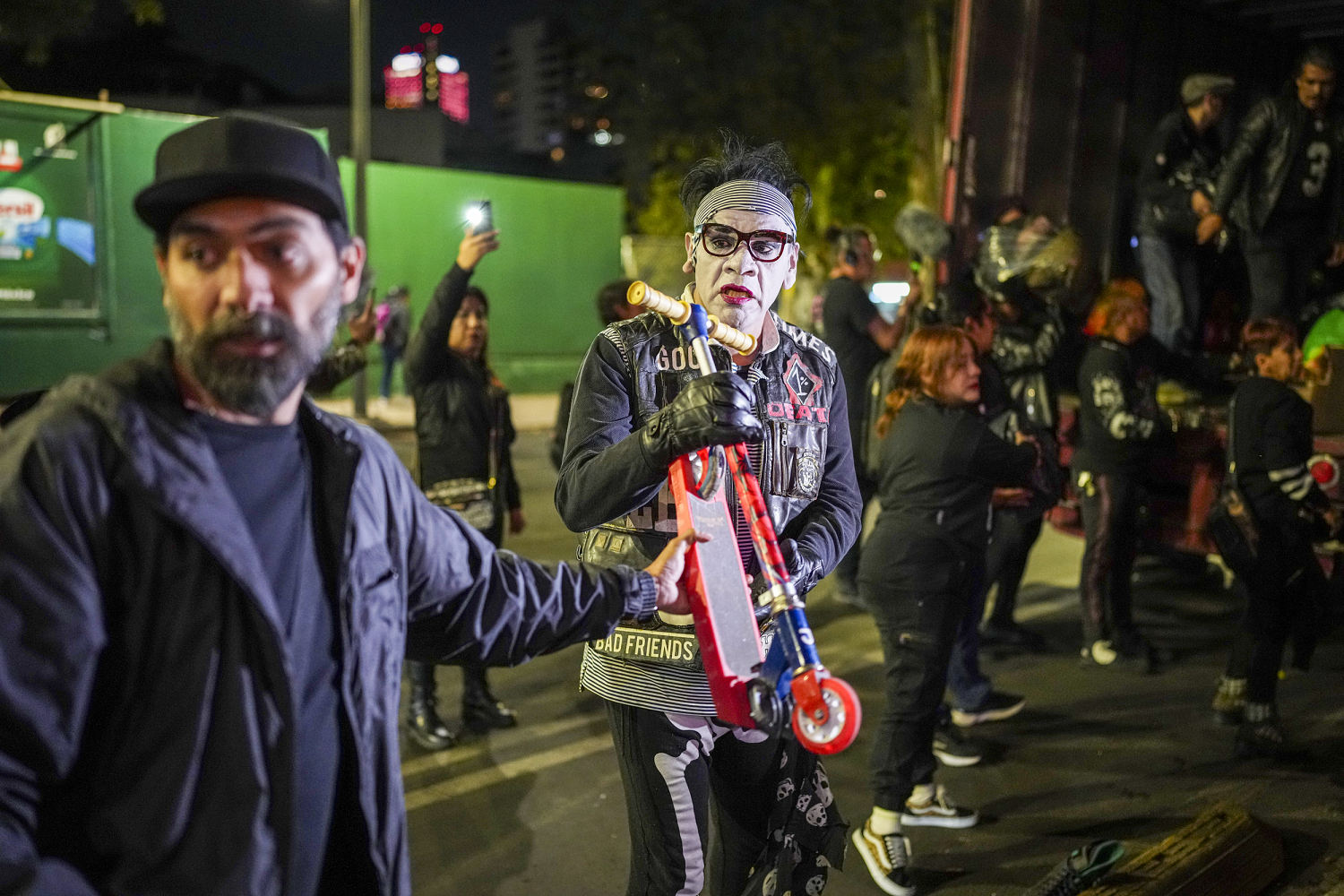 Punks distribute toys to children in need for Three Kings Day in Mexico City