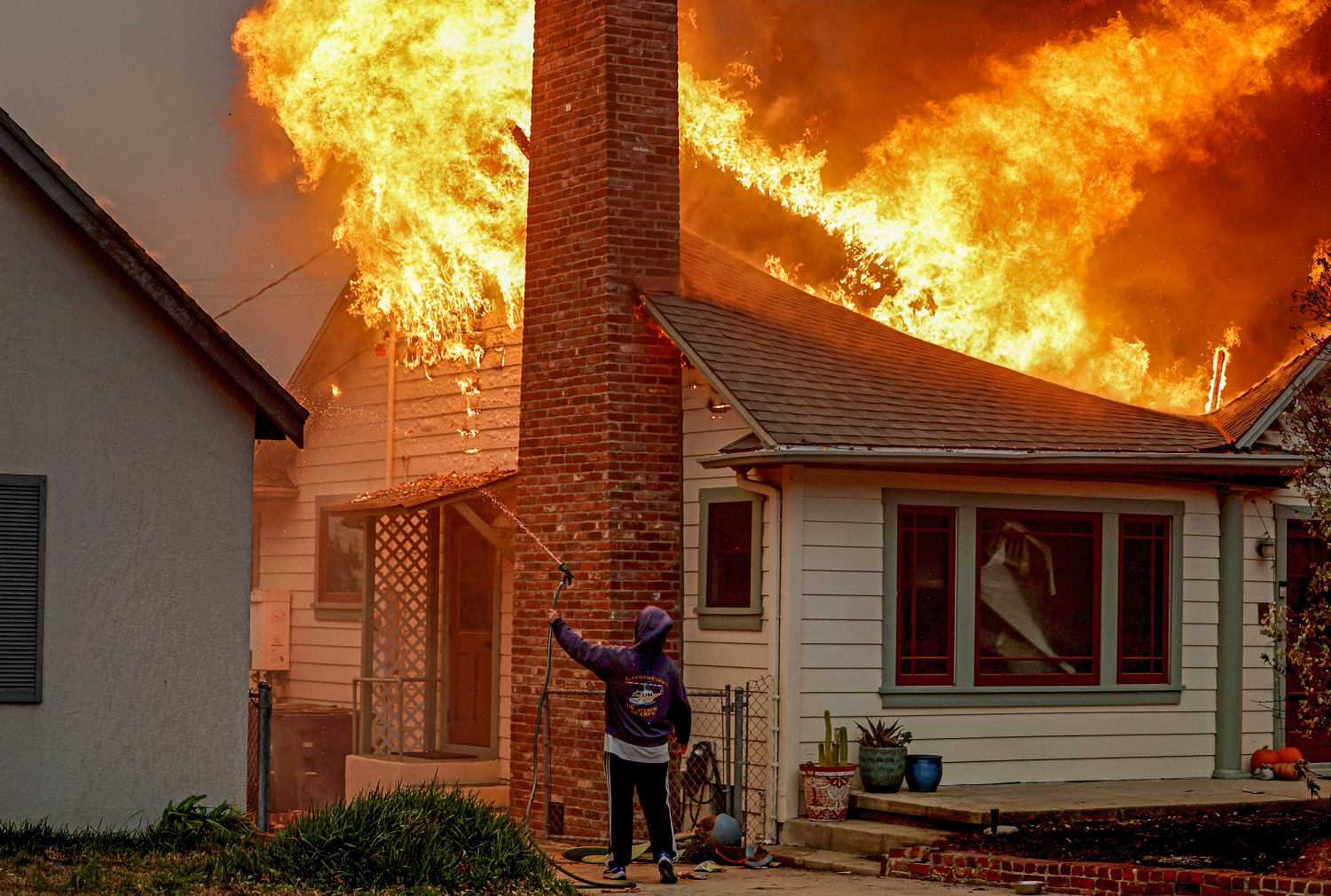 Photos show dramatic before and after scenes of the devastating Los Angeles wildfires