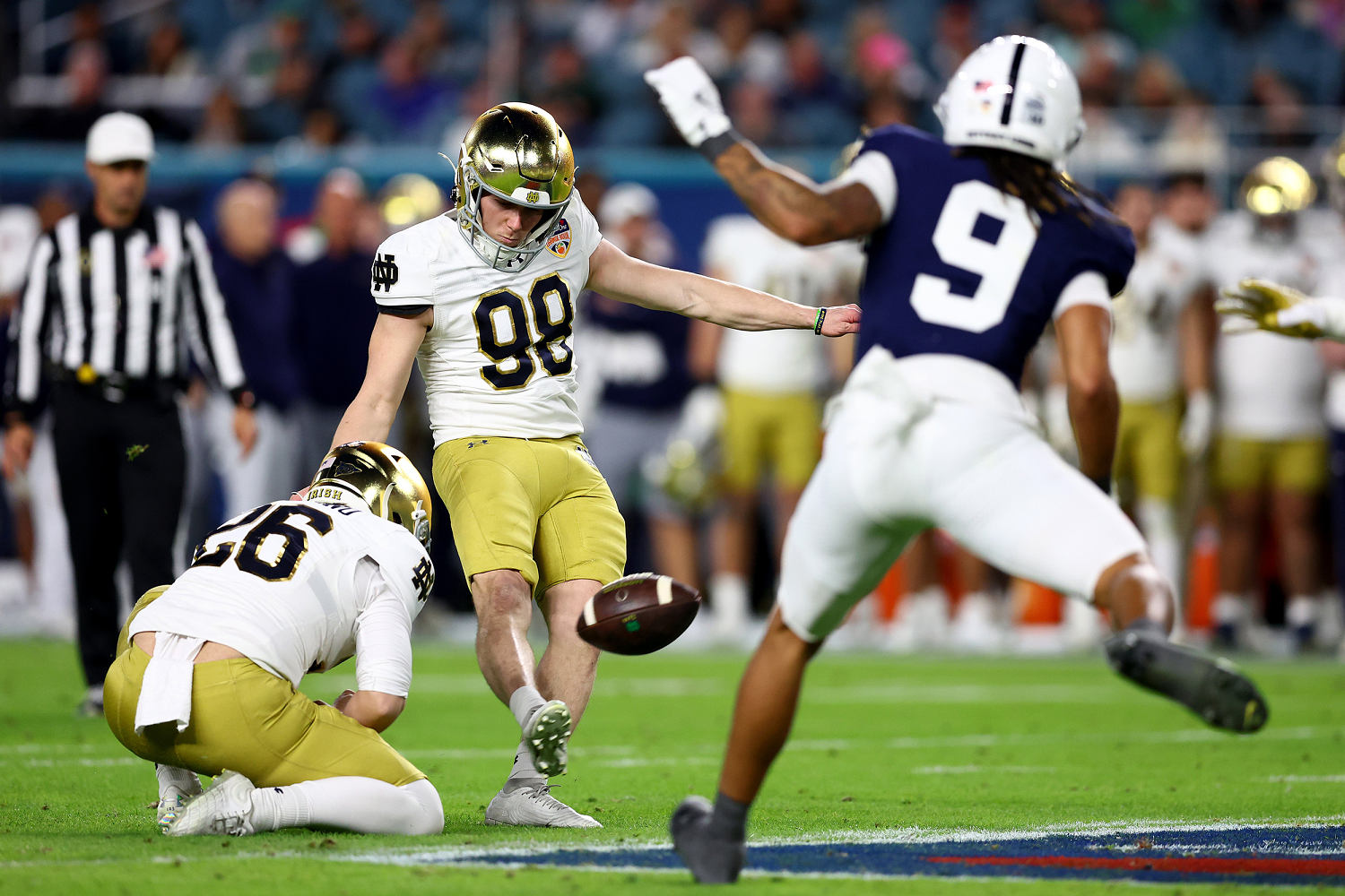 Notre Dame heads to national title game after win over Penn State in final seconds