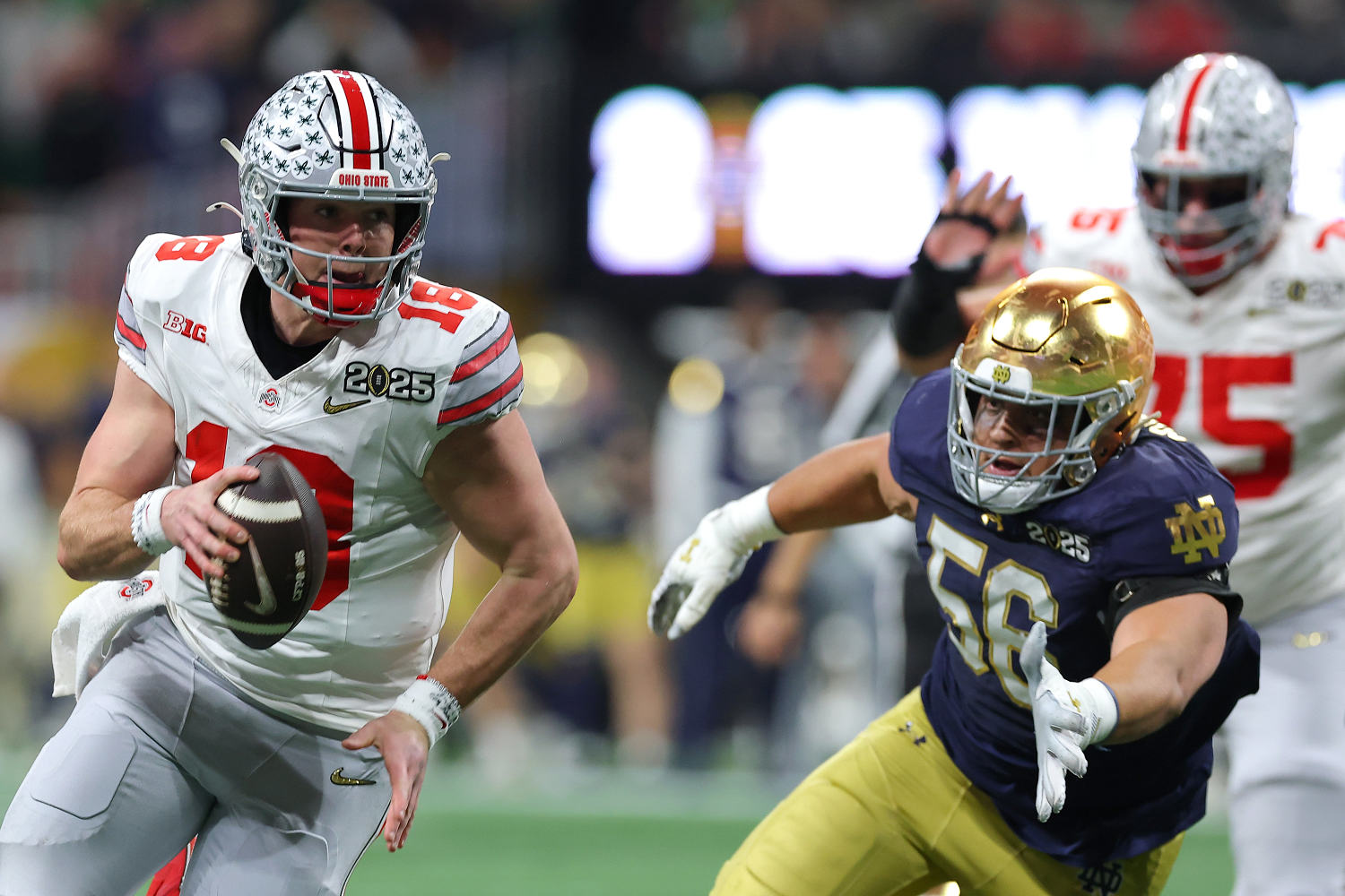 Ohio State dominating Notre Dame 31-15 in 3rd quarter of CFP championship