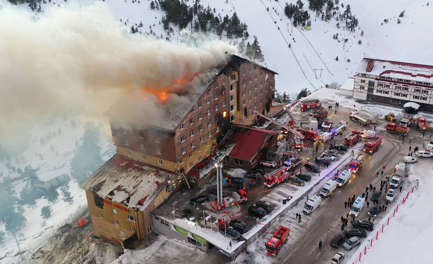 At least 10 killed in hotel fire at a ski resort in Turkey