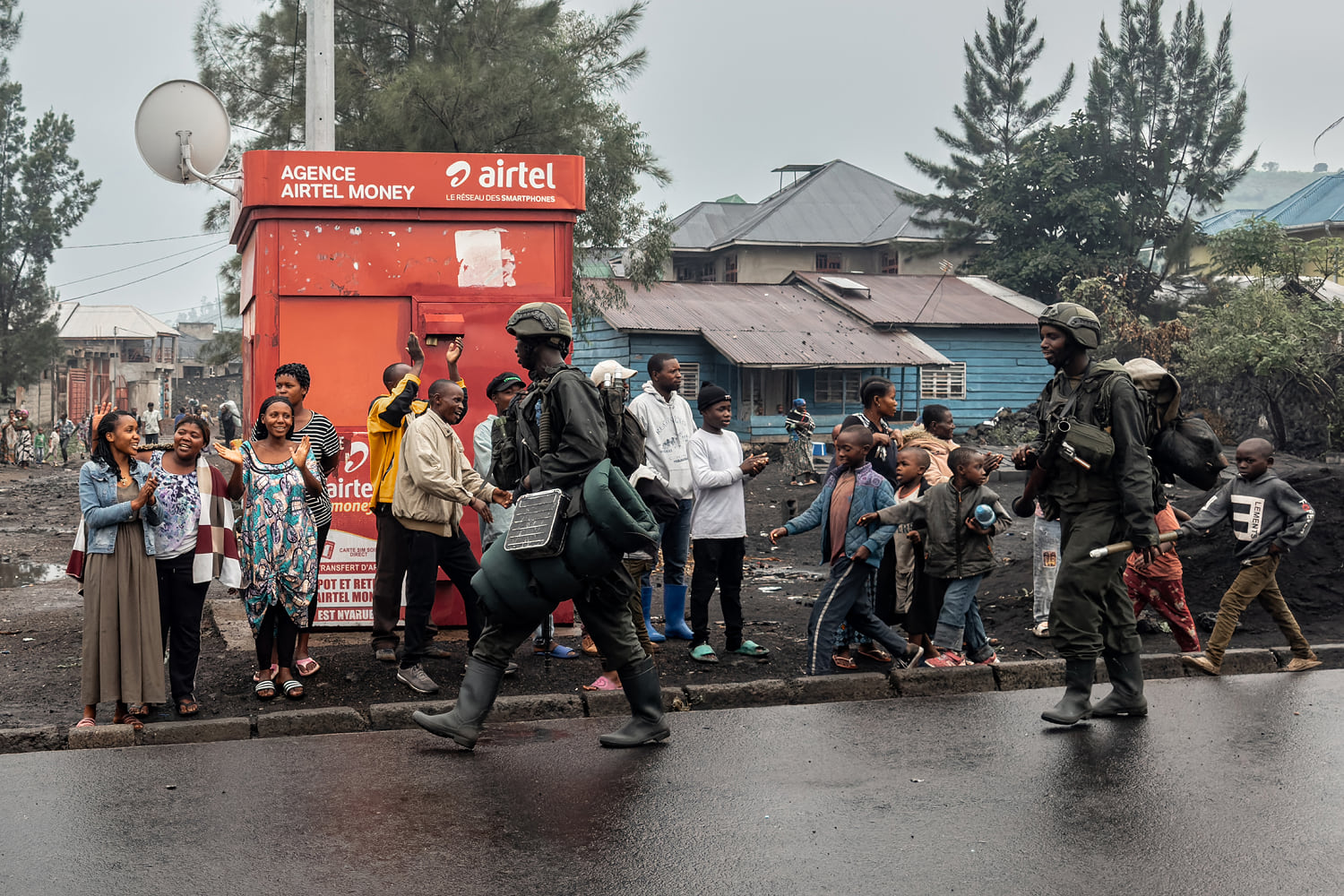 Thousands flee fighting in Congo as rebels claim they’ve captured the key city of Goma