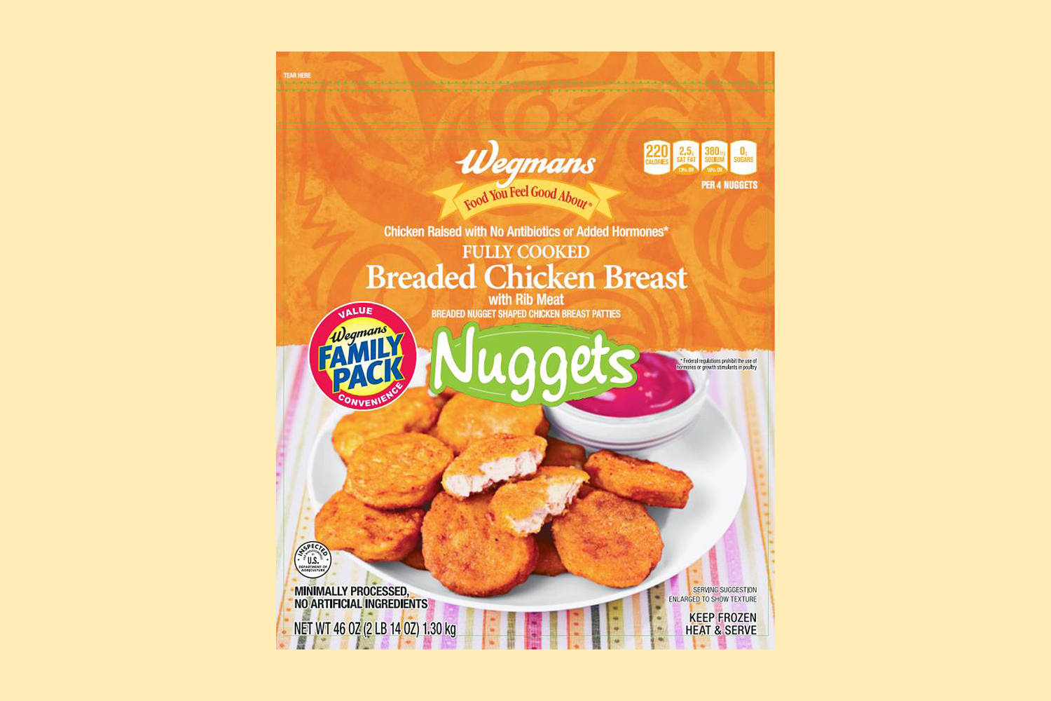 USDA issues health alert for Wegmans chicken nuggets due to bone fragments