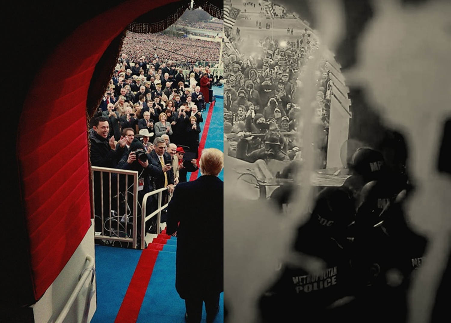 Capitol riot memories linger on the ground where Trump will take the oath of office