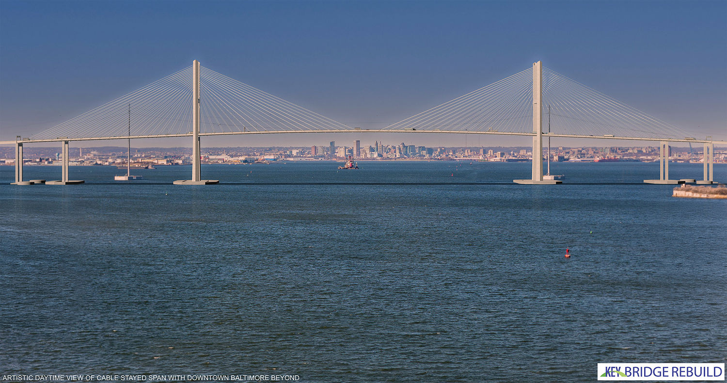 Designs unveiled for replacement of Baltimore bridge almost a year after deadly collapse