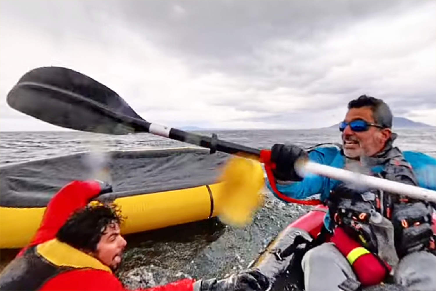 Camera captures moment kayaker says he was briefly swallowed by humpback whale in Chilean Patagonia