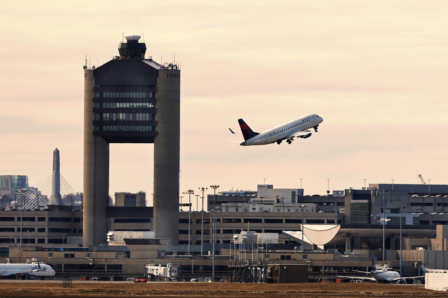 Member of flight crew detained at Boston airport before international flight to Paris