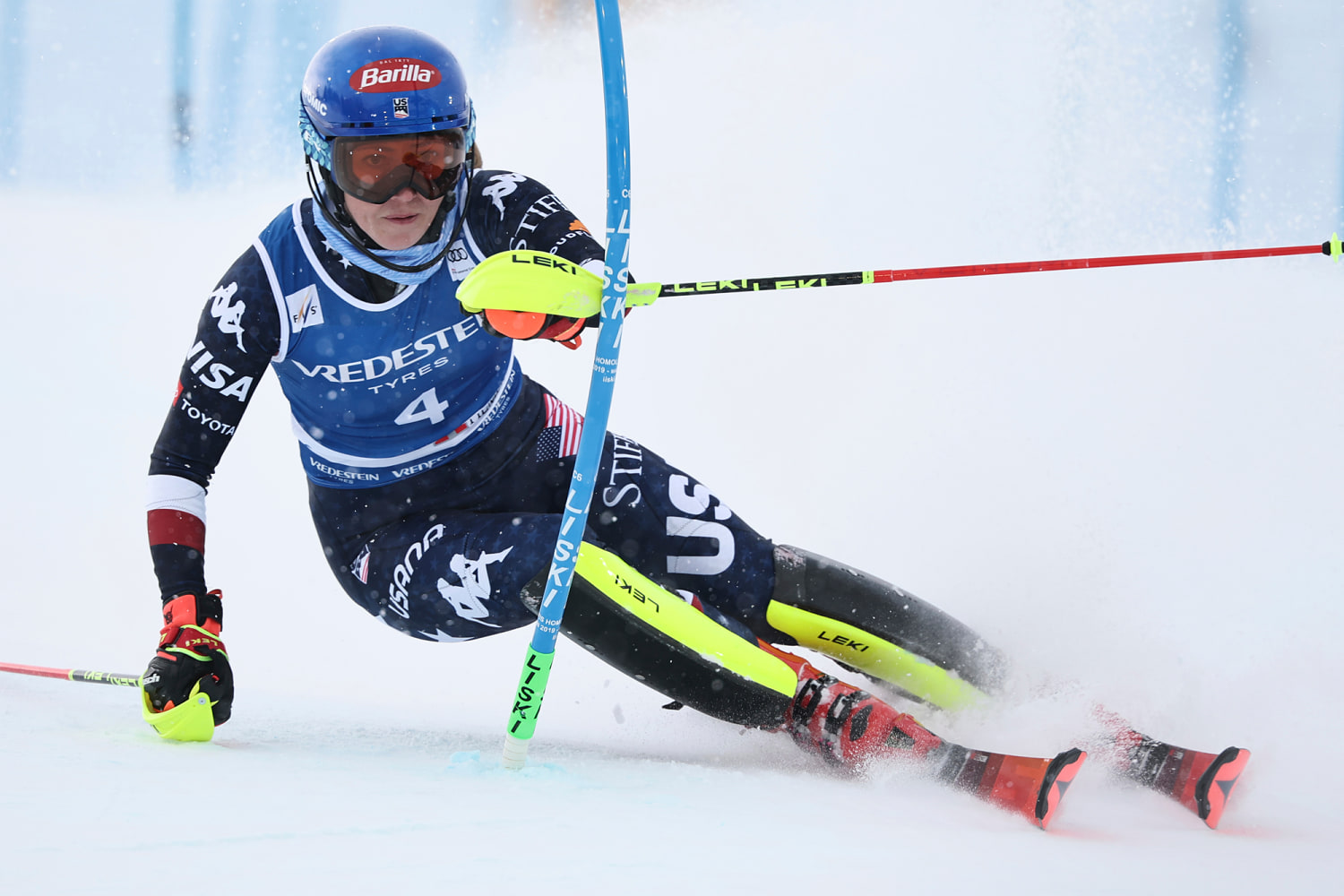 Mikaela Shiffrin gets historic 100th World Cup race win and ties record for most podiums