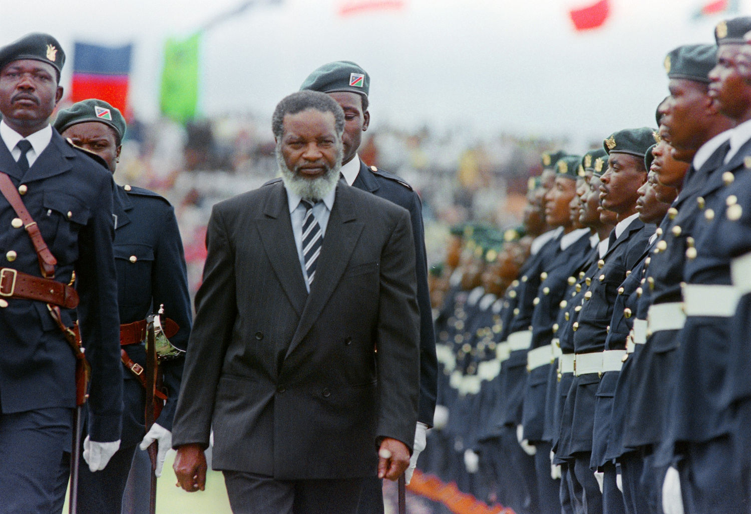 Sam Nujoma, Namibia’s fiery freedom fighter and first president, dies aged 95