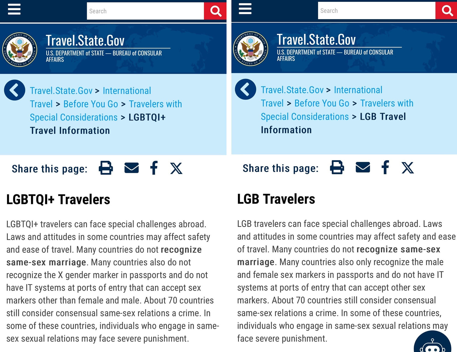 Government agencies scrub LGBTQ web pages and remove info about trans, intersex people