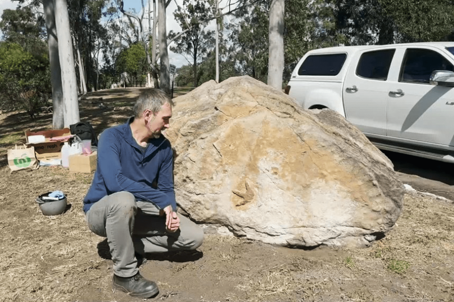 For 20 years, this school had no idea there was a dinosaur fossil right outside