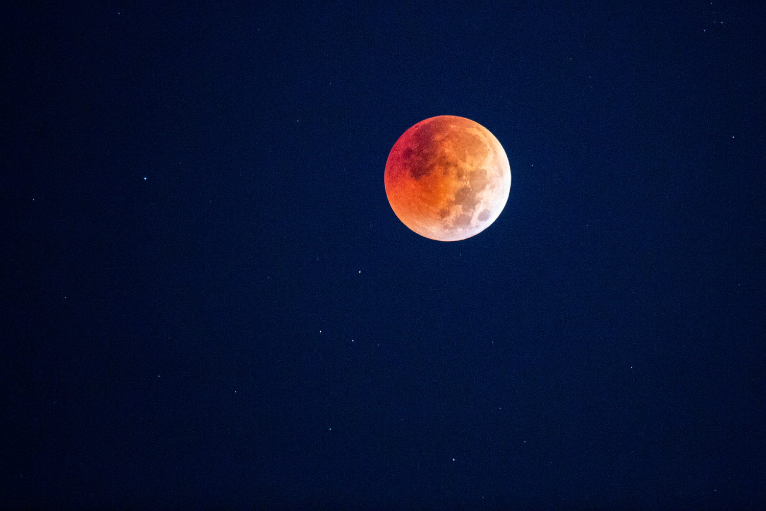 A total lunar eclipse will be visible across the U.S. tonight