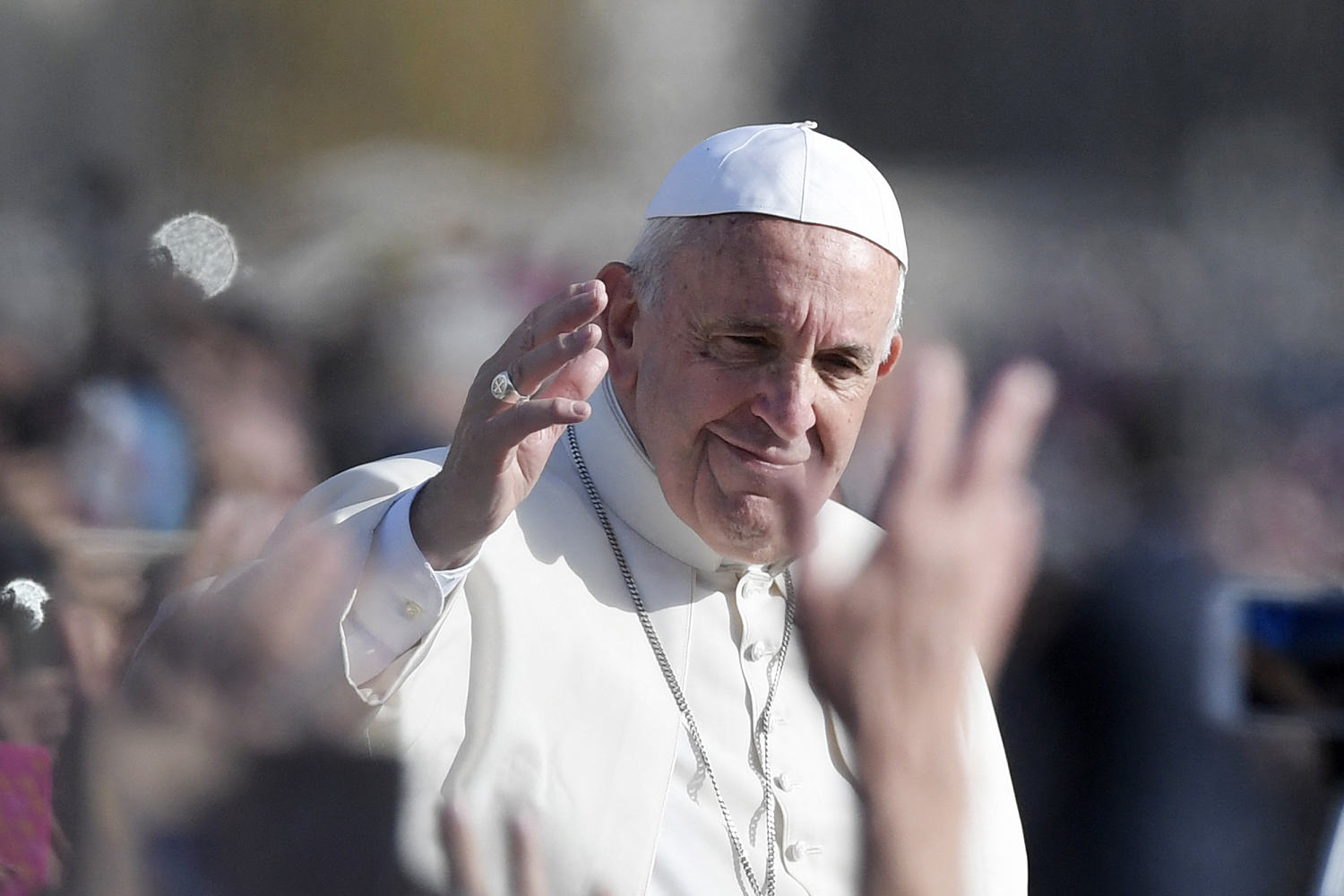 Pope Francis marks 12th anniversary of his papacy hospitalized but with his condition improving