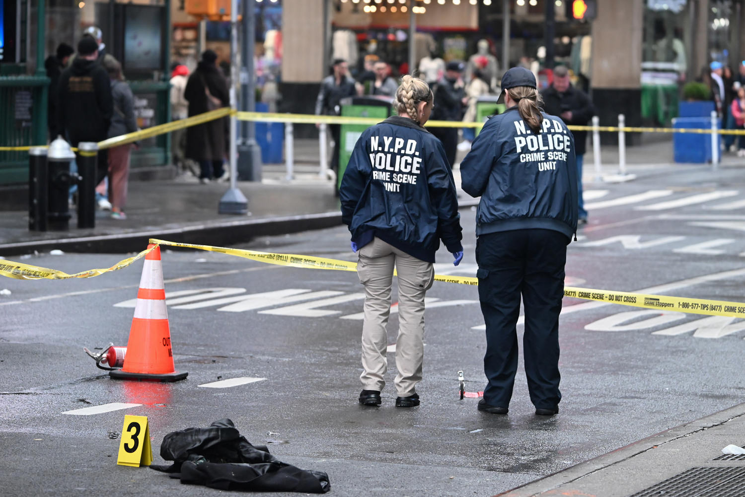 Man set on fire in New York City's Times Square