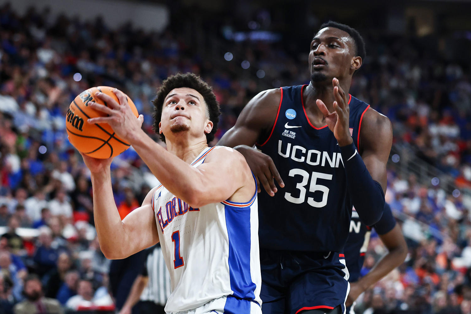 No. 1 seed Florida makes late comeback to survive against eighth-seeded UConn