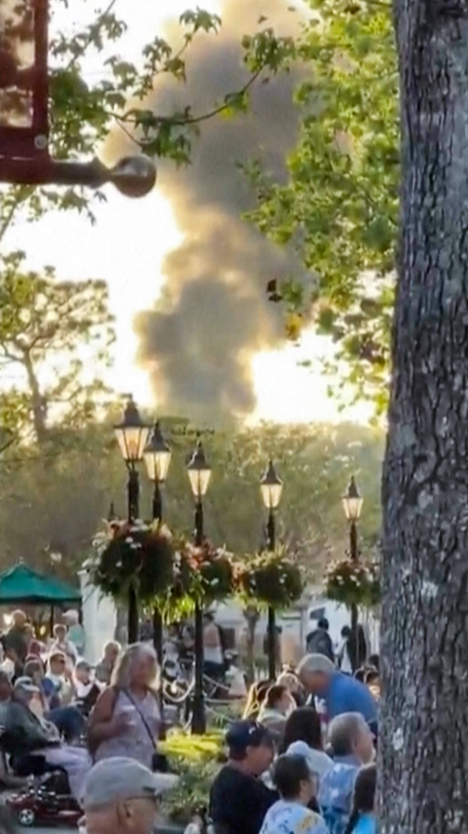 Smoke plume over Disney World was caused by a walk-in cooler that caught fire