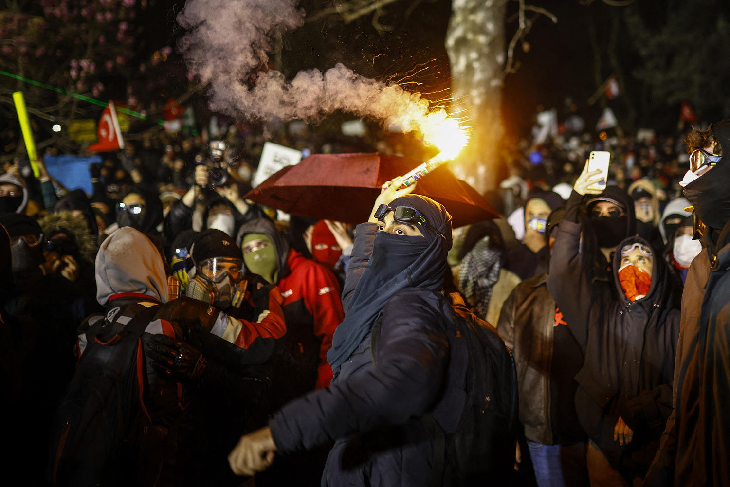 Furious protests fill the streets of Istanbul after Turkey jails the city's mayor