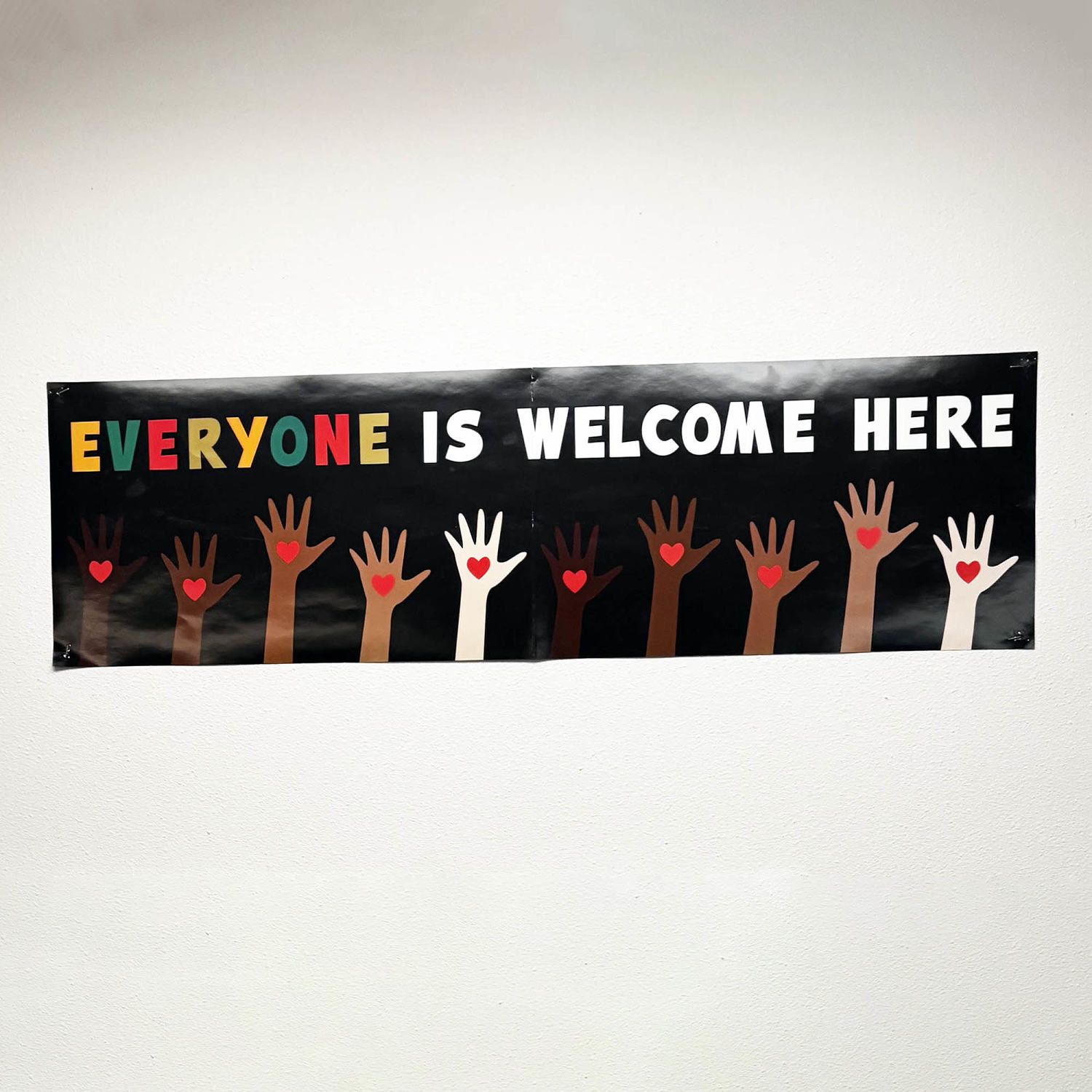 Teacher ordered to remove signs from classroom, including one saying ‘Everyone is welcome here’