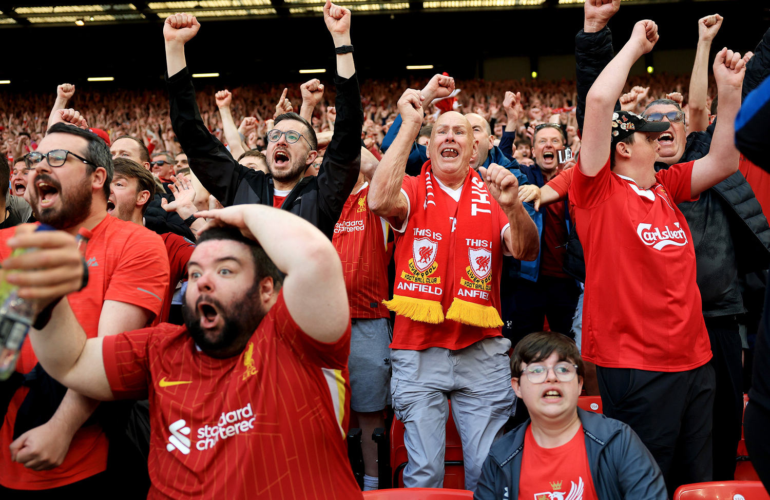 Liverpool soccer fans literally shook the earth as they celebrated English Premier League title win