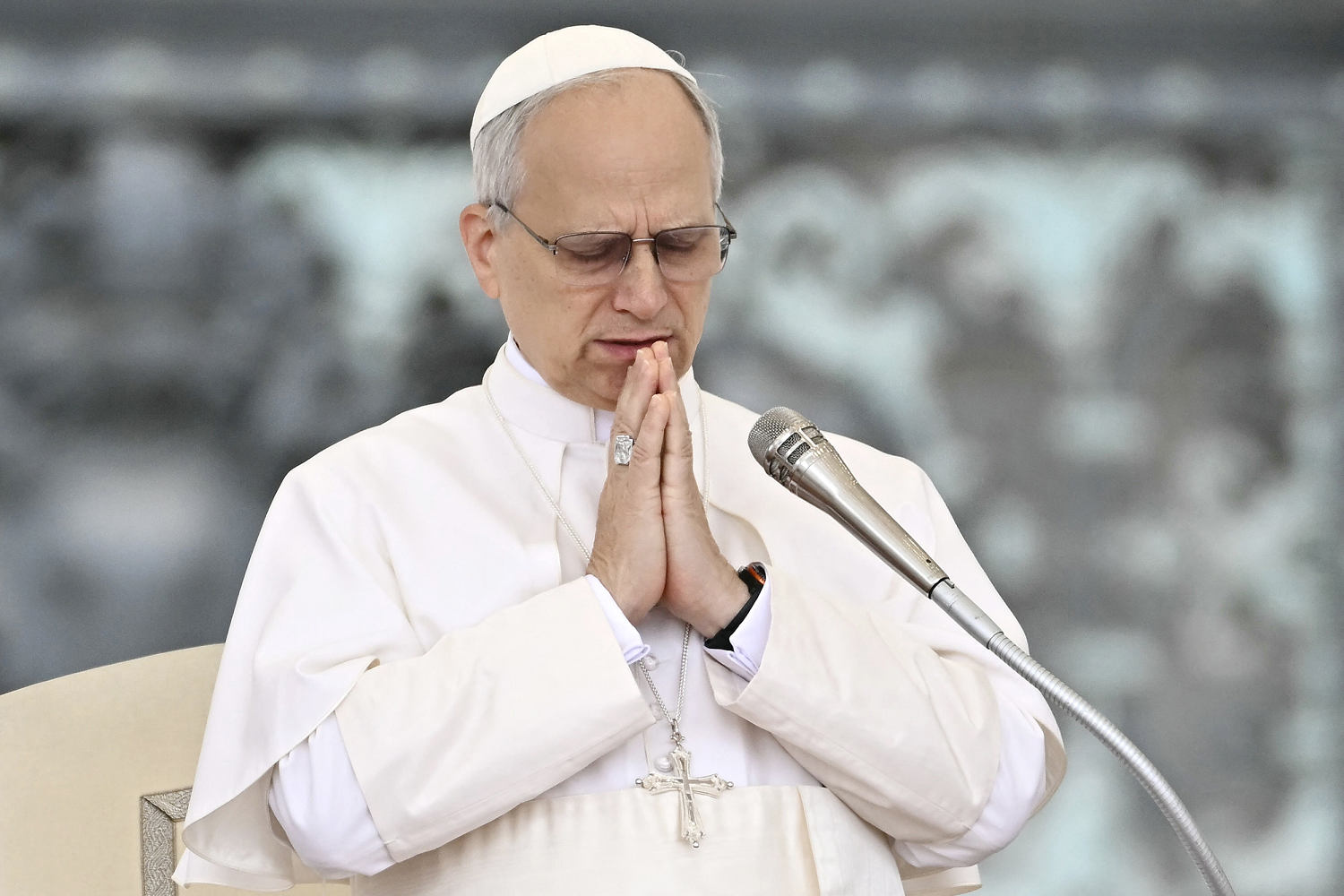 Pope Leo XIV calls for aid to reach Gaza in his first general audience