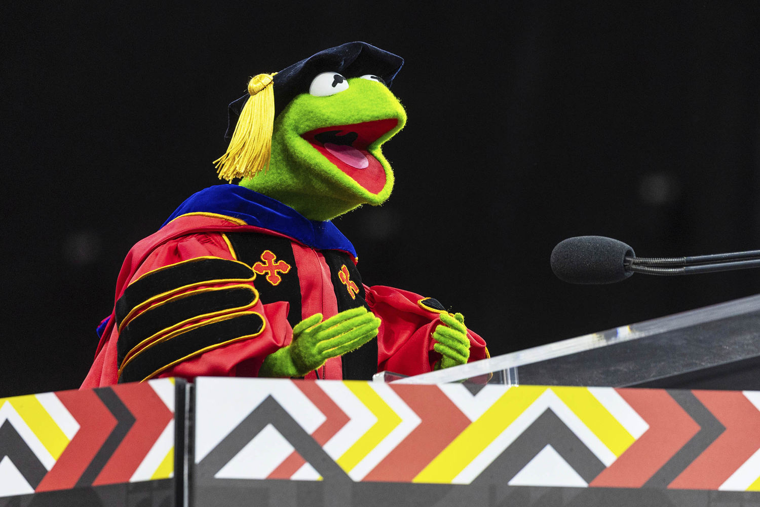 'Leap together,' Kermit the Frog says in commencement address at University of Maryland graduation