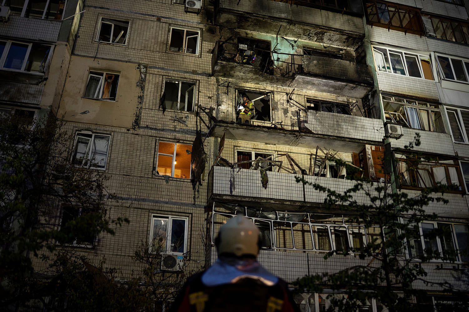 Kyiv comes under large-scale Russian drone and missile attack