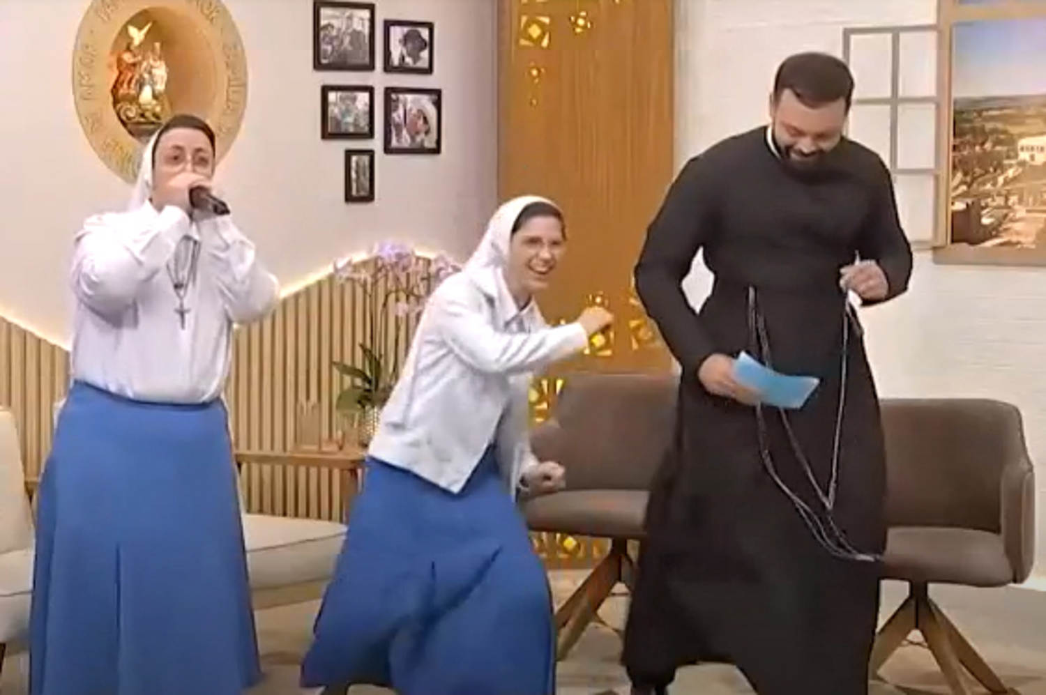 Brazilian nun goes viral for beatboxing on TV — and fans compare the moment to 'Sister Act'