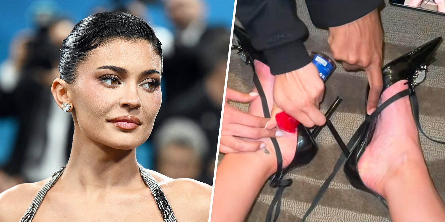 Kylie Jenner shares ‘wild’ video of her team attempting to remove her Met Gala shoes