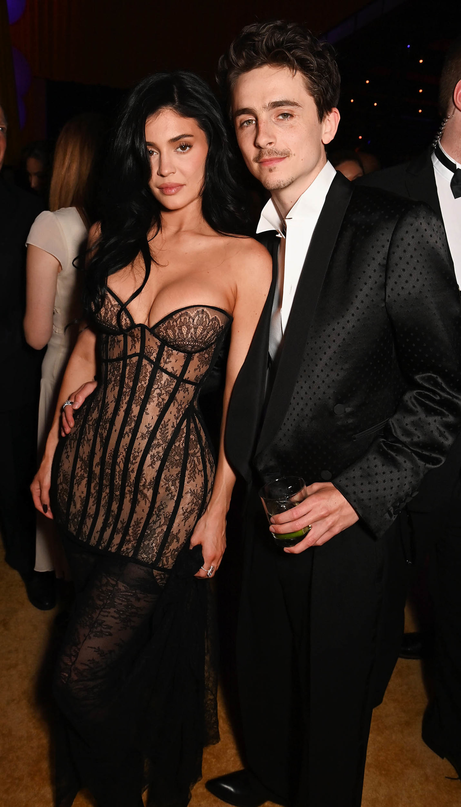 Kylie Jenner and Timothée Chalamet make their red carpet debut. See the pics