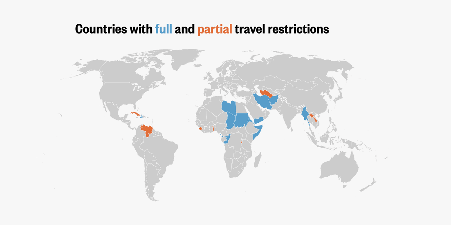 Trump’s travel ban, in five charts