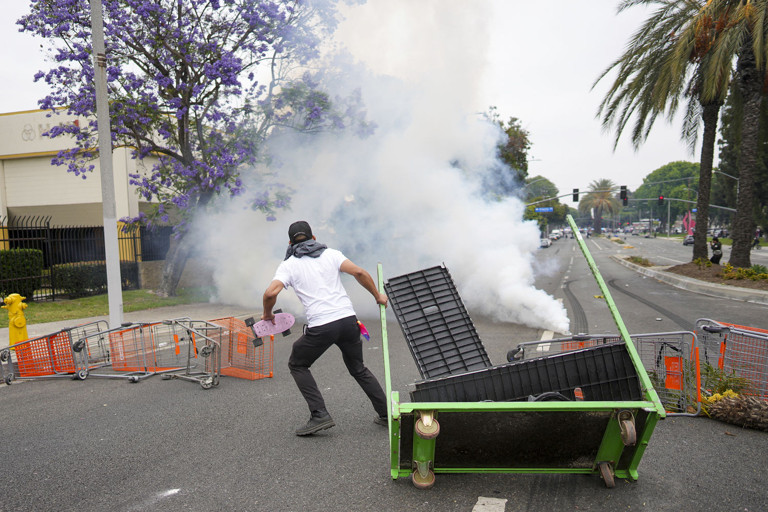 Protests erupt in L.A. amid federal law enforcement operations