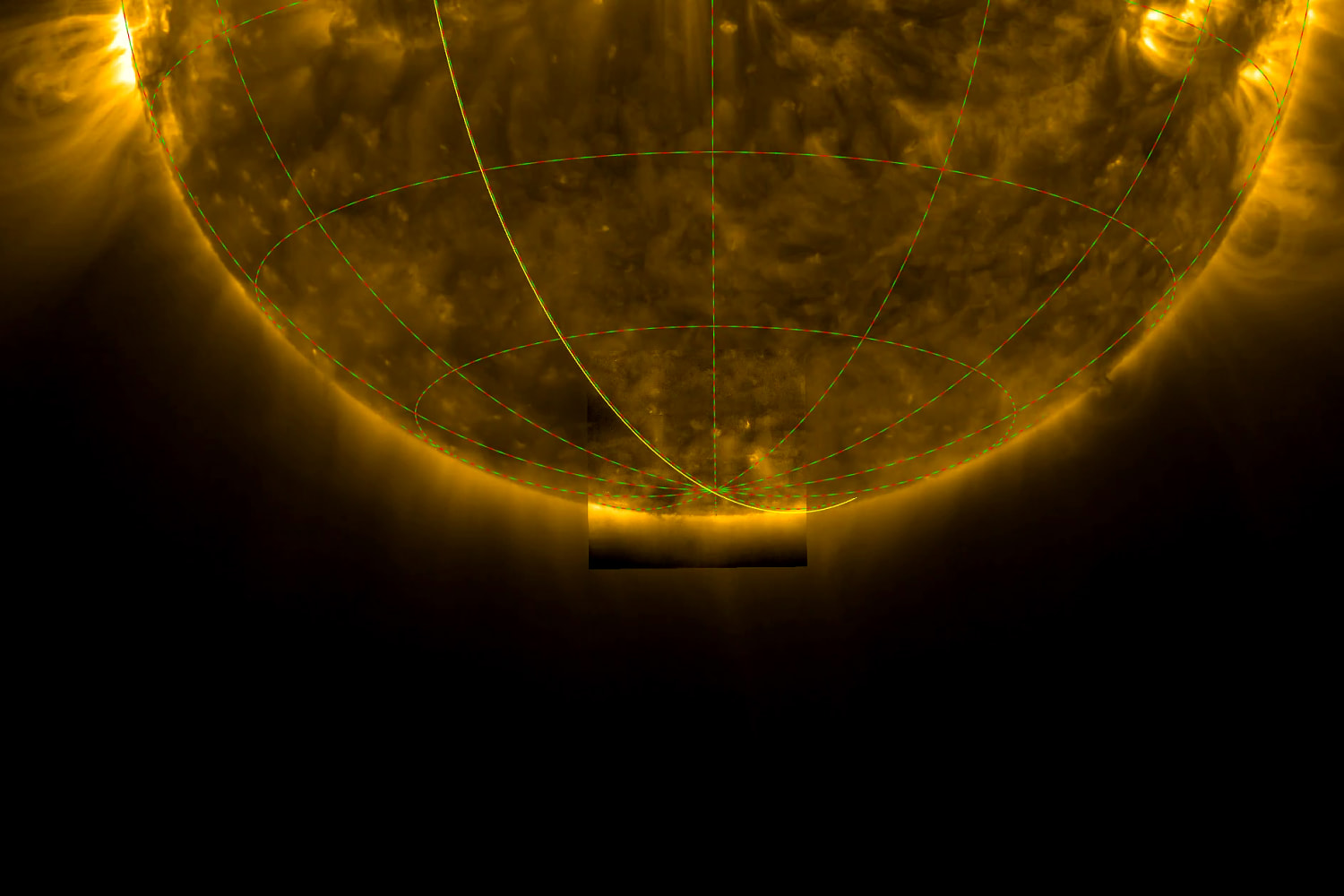 European probe snaps first images of the sun's south pole