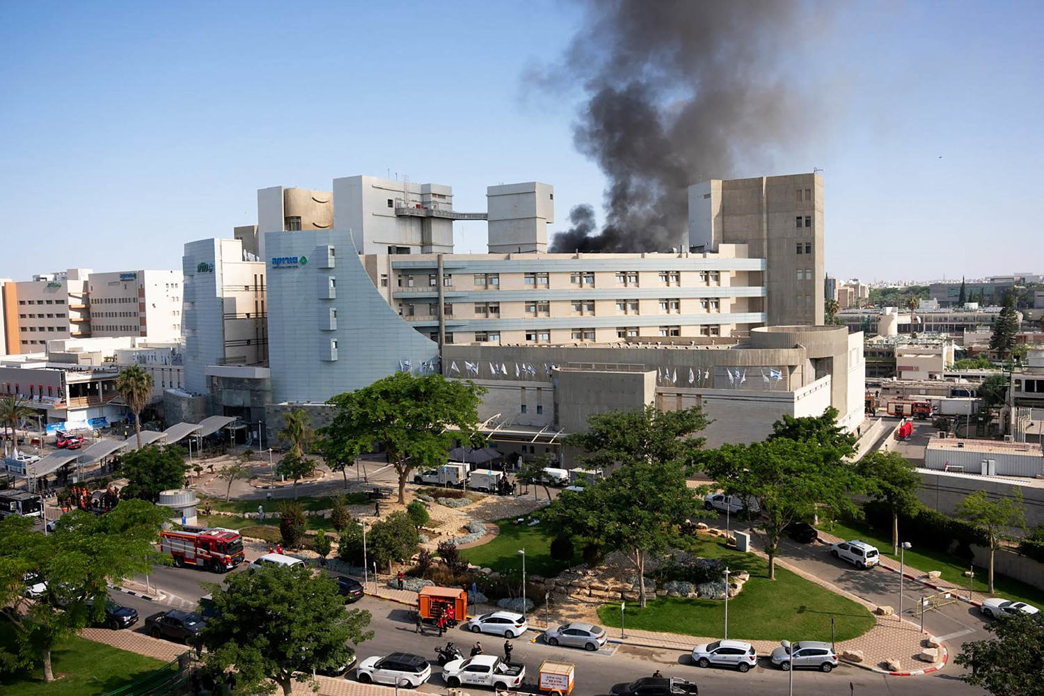 Israeli hospital damaged in Iran missile strike