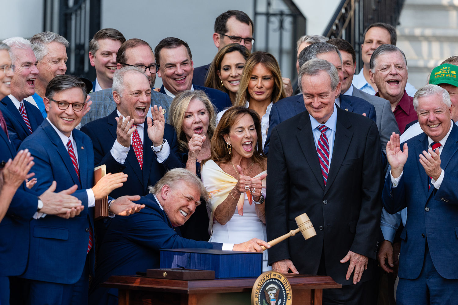 Speaker Mike Johnson’s July 4 gift to Trump reflected the president’s growing power