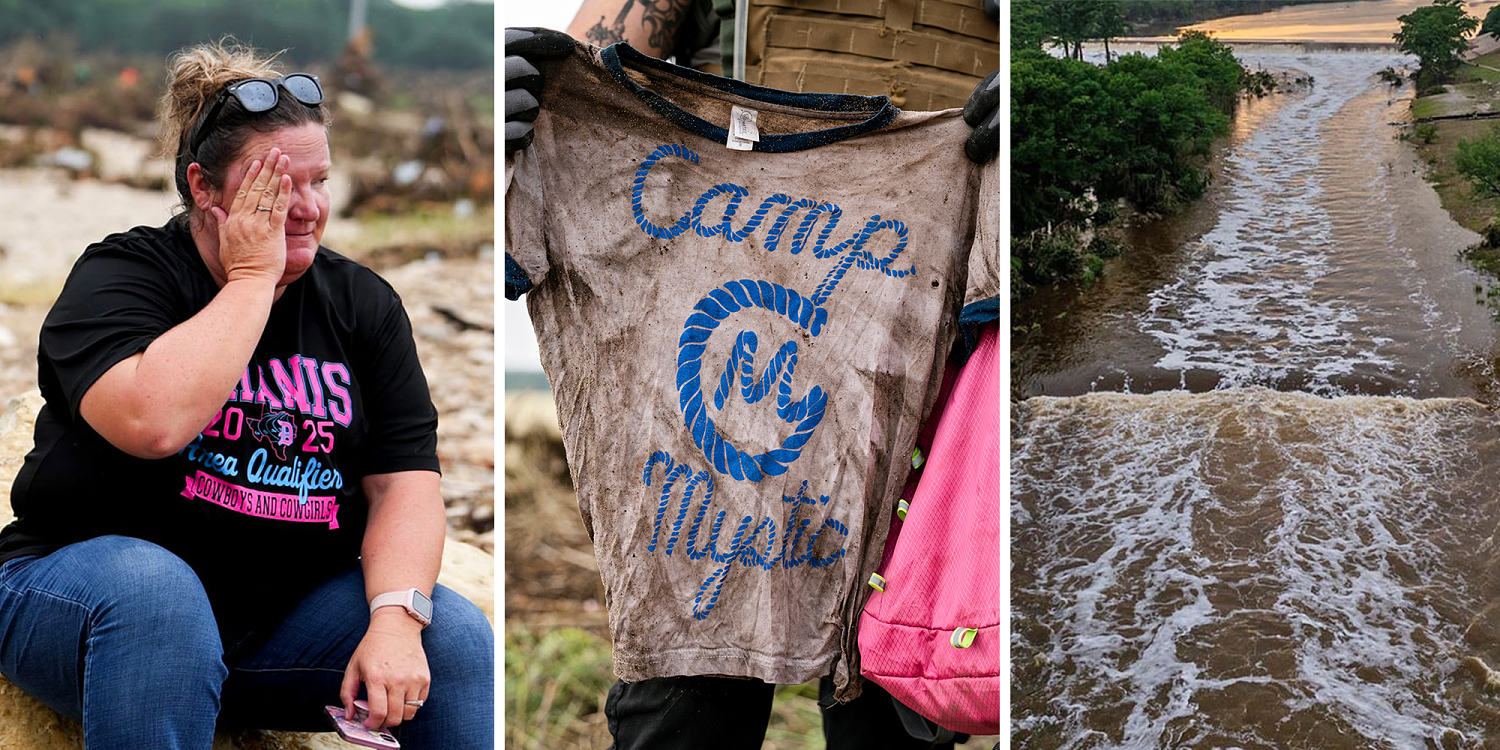 A muddy camp shirt and waterlogged dormitory: Texas flood in photos and charts