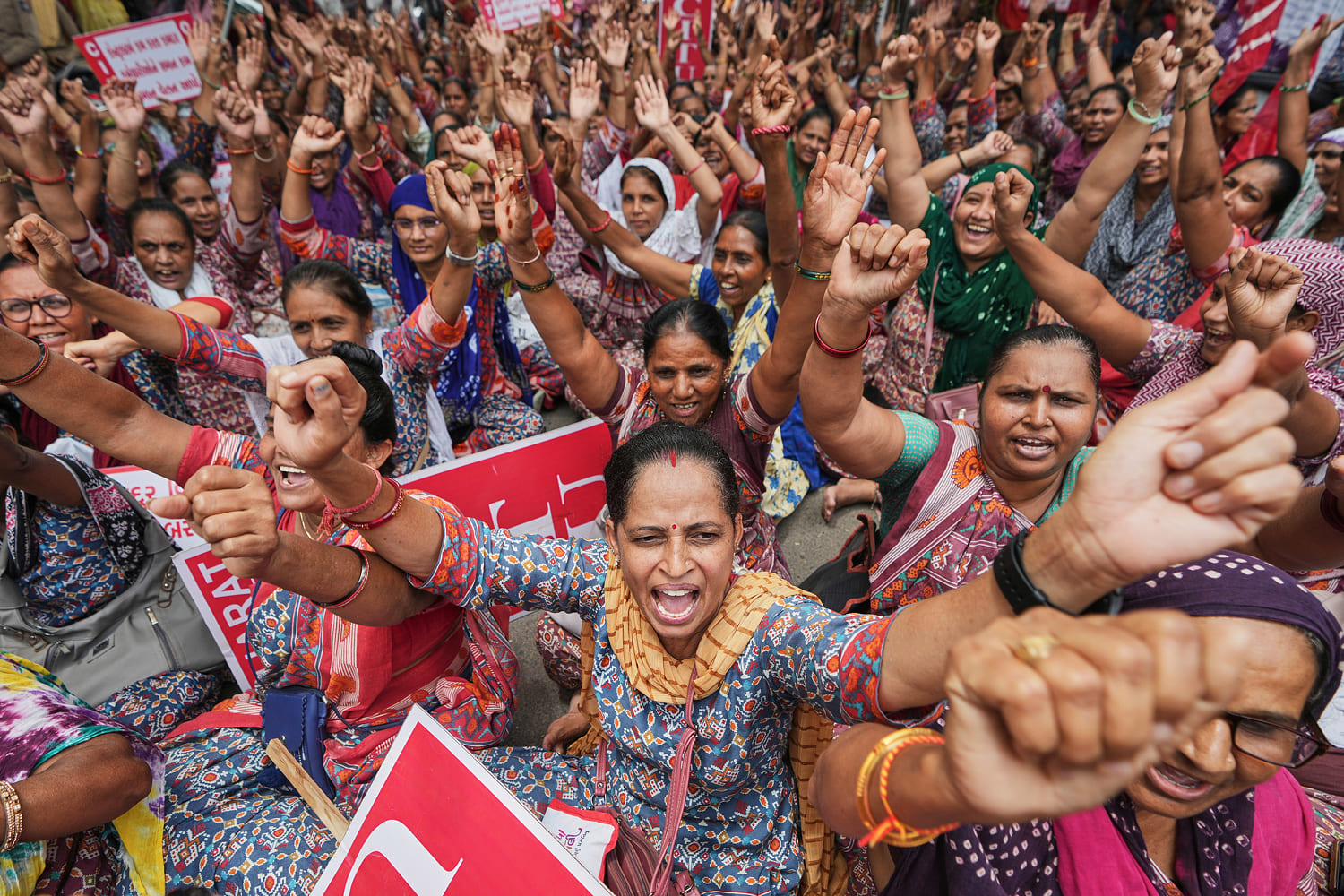Indian workers go on a daylong nationwide strike against Narendra Modi's economic reforms