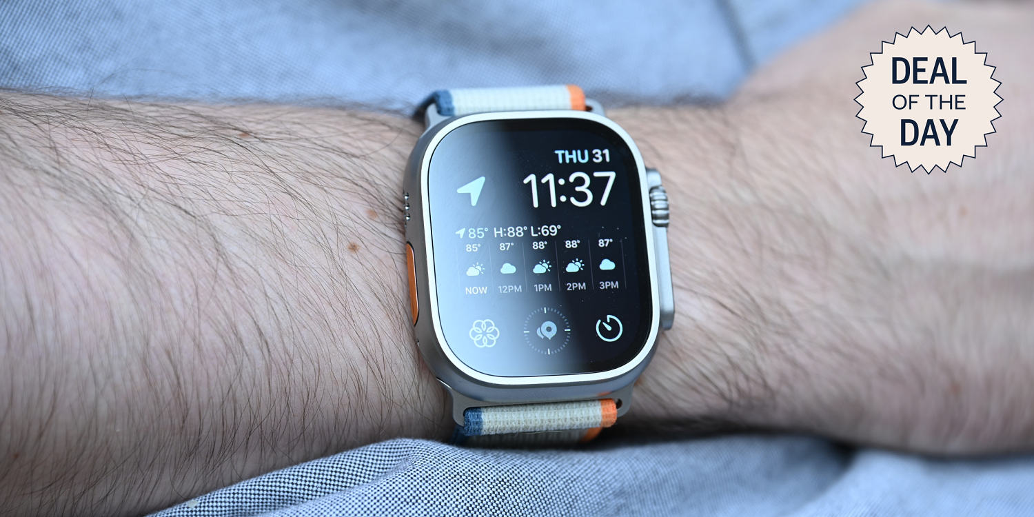 Deal of the Day: The rarely on sale Apple Watch Ultra 2 is at its lowest price ever