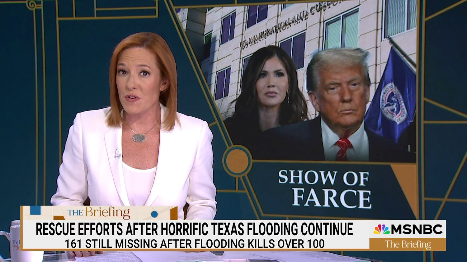 Jen Psaki calls out Trump for focusing more on White House redecorating than Texas floods