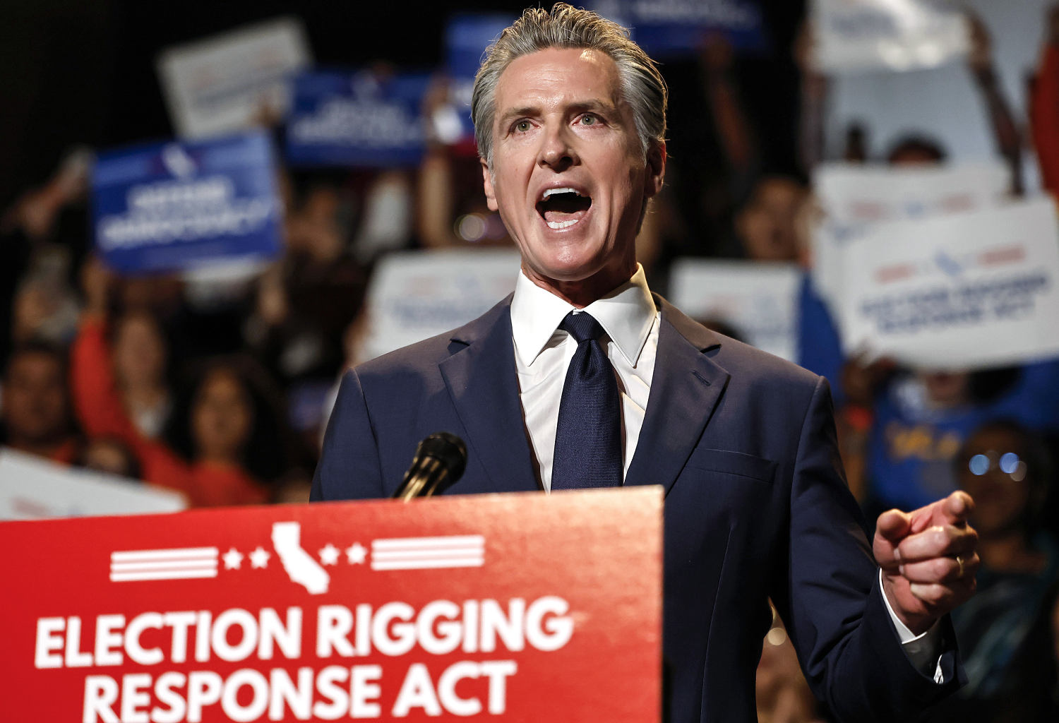 California governor announces redistricting in response to Texas gerrymandering effort