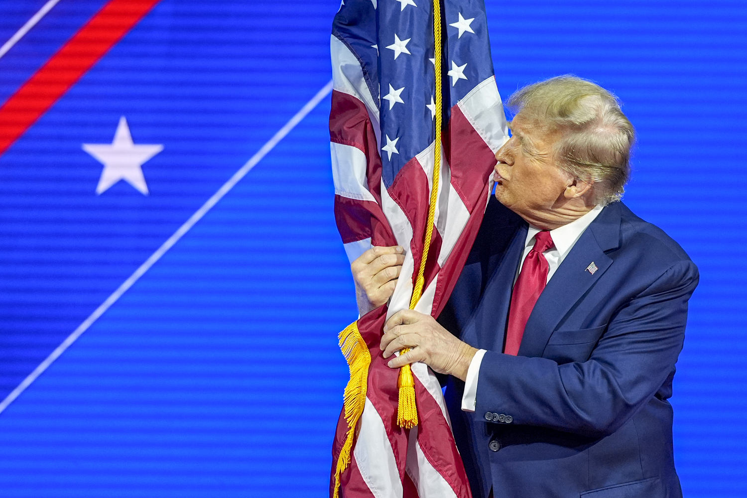 Trump’s obsession with flag-burning is performative patriotism