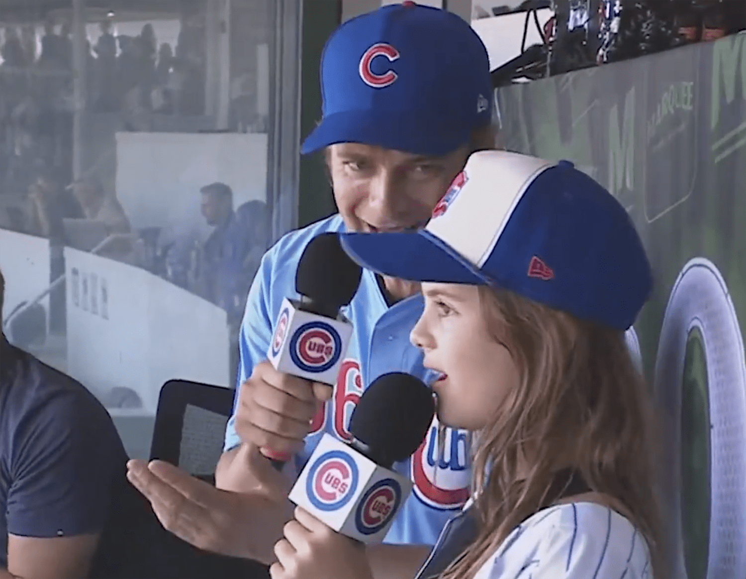 Hayden Christensen and Daughter's Adorable Duet at MLB Game Interrupted By Forceful Fighter Jet