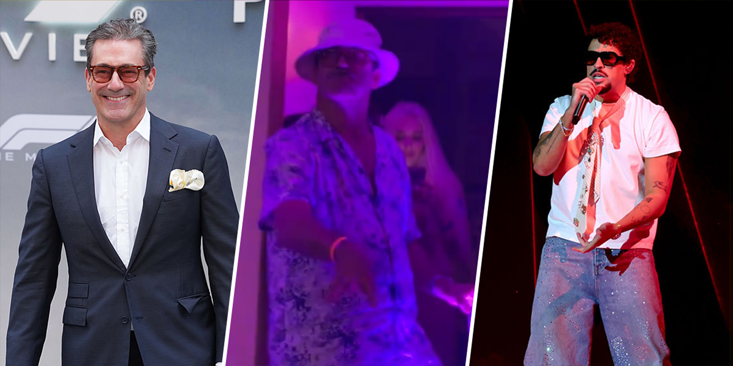Watch Jon Hamm Have the Time of His Life at Bad Bunny Concert in Puerto Rico