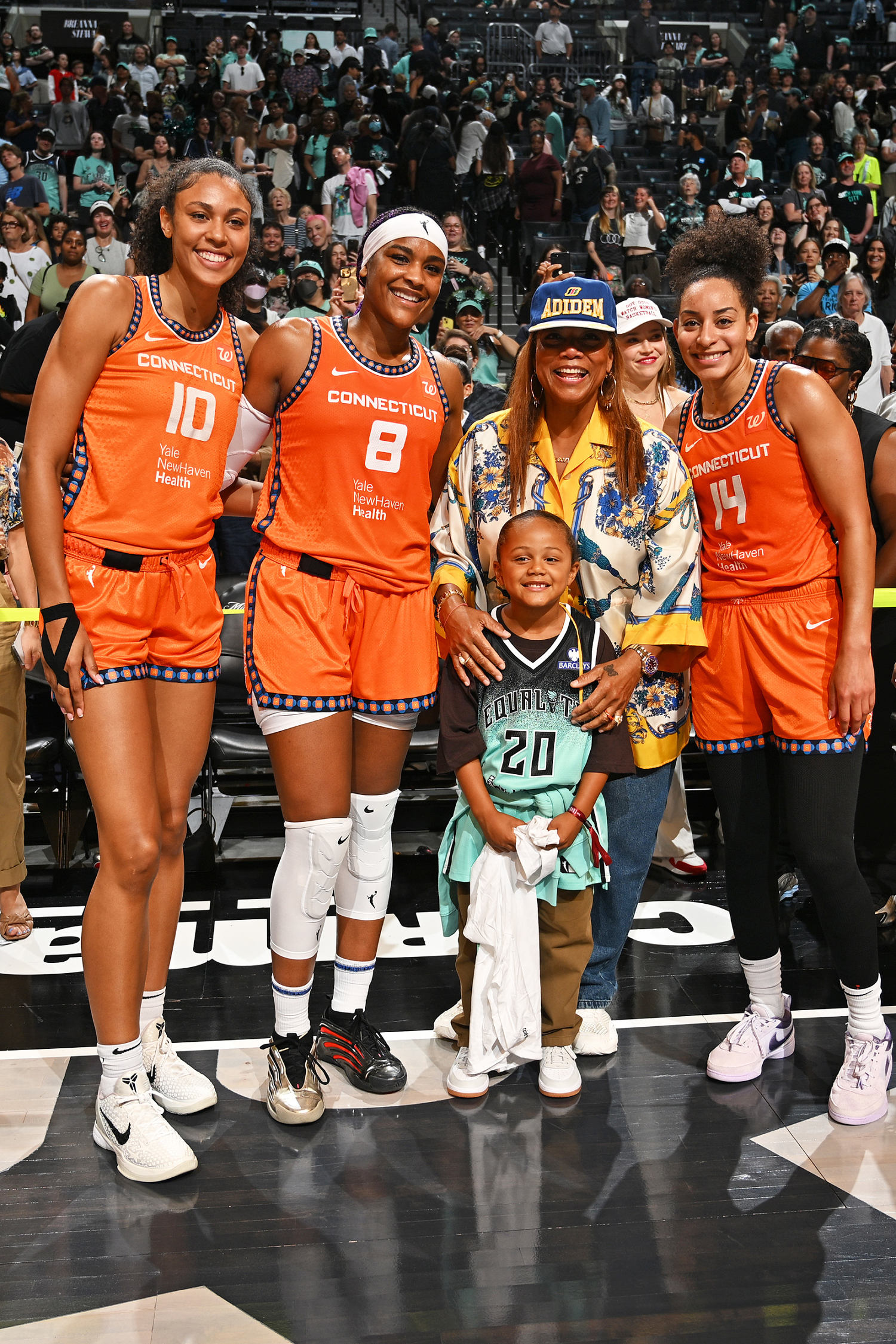 Queen Latifah's Lookalike Son Rebel Makes Rare Appearance With Mom at WNBA Game