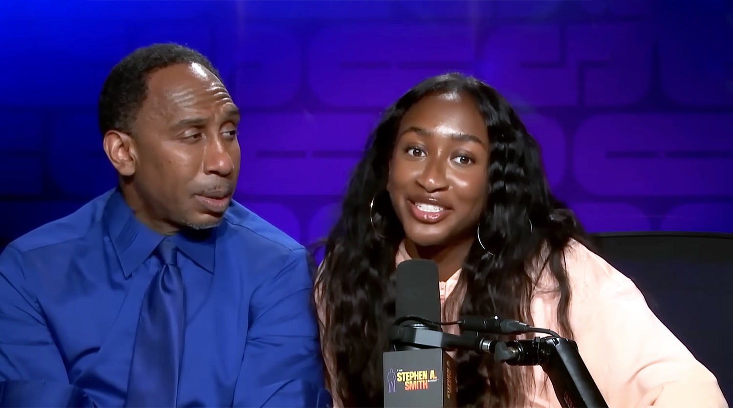 Stephen A. Smith’s Daughter Roasts Him (and His Hairline) On His Podcast