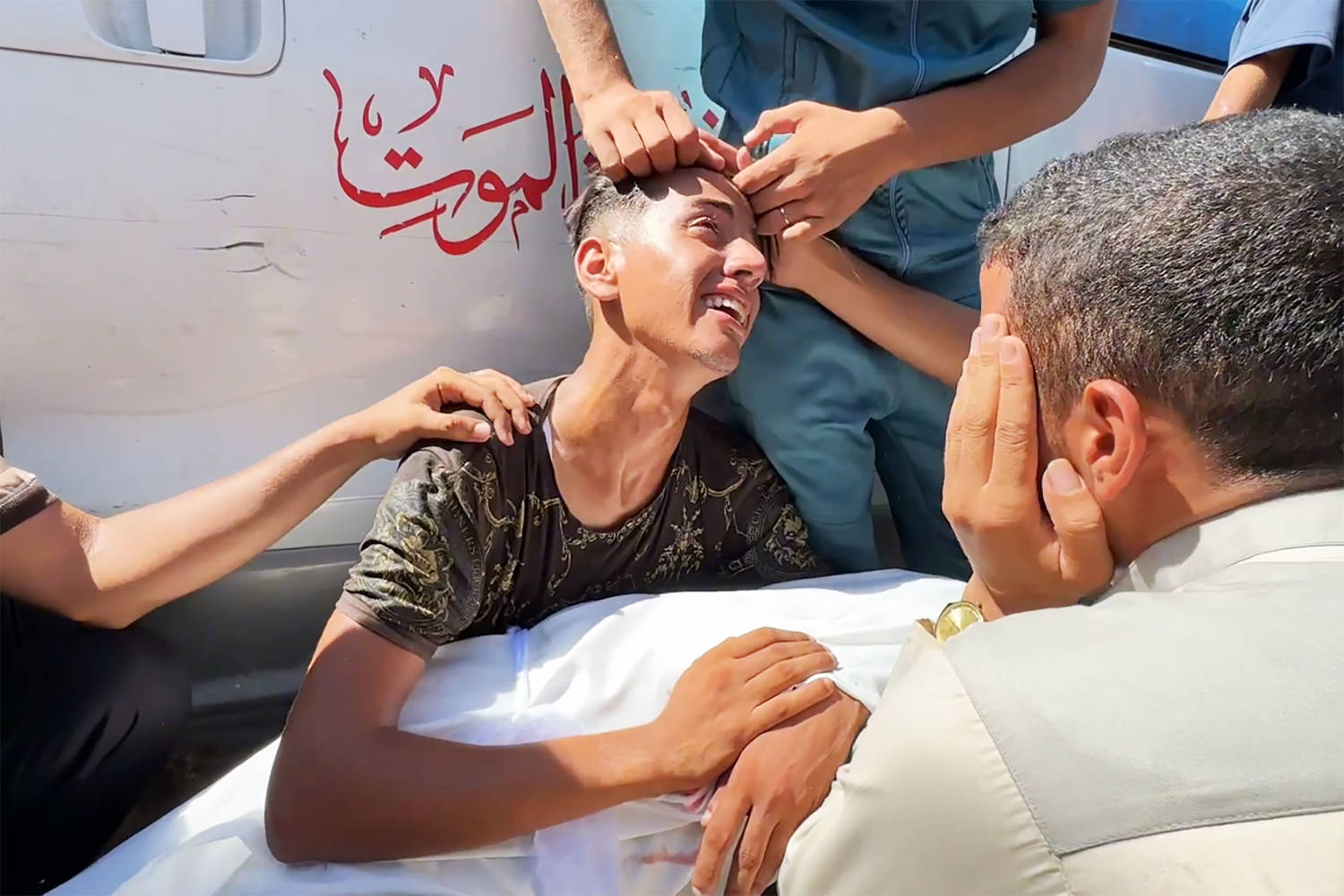 Children killed by Israeli strike while getting water in area Palestinians were told to go